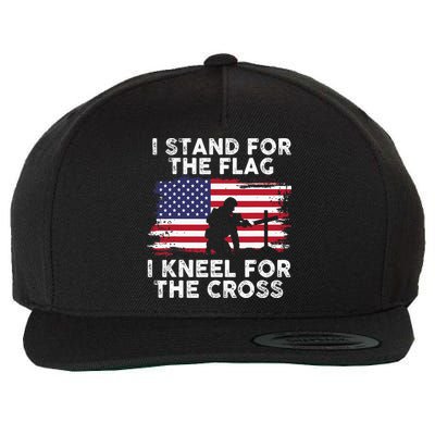 I Stand For The Flag Memorial Day Never Forget Veteran Wool Snapback Cap