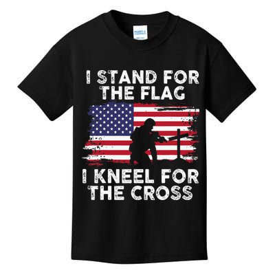 I Stand For The Flag Memorial Day Never Forget Veteran Kids T-Shirt