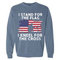I Stand For The Flag Memorial Day Never Forget Veteran Garment-Dyed Sweatshirt