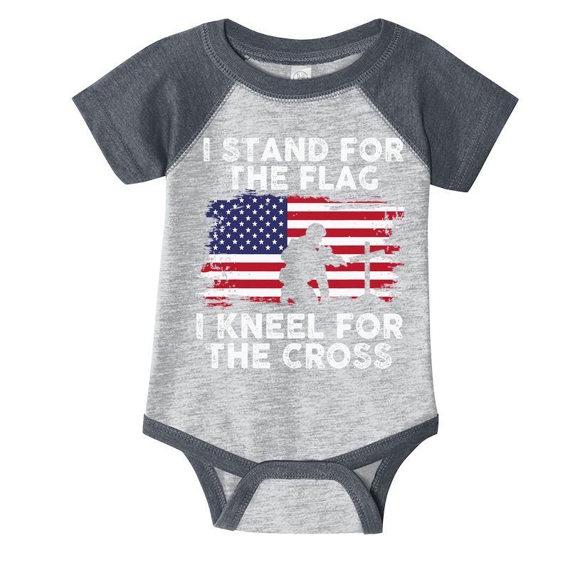 I Stand For The Flag Memorial Day Never Forget Veteran Infant Baby Jersey Bodysuit