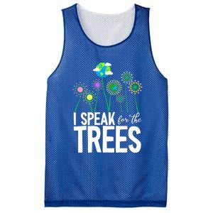 I Speak For The Trees Earth Day Cute Nature Environtalist Gift Mesh Reversible Basketball Jersey Tank