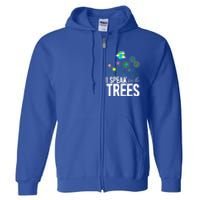 I Speak For The Trees Earth Day Cute Nature Environtalist Gift Full Zip Hoodie