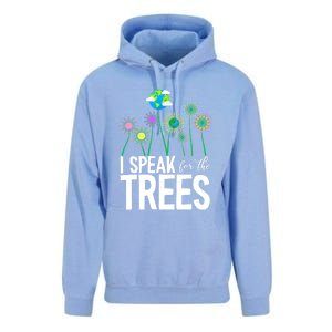 I Speak For The Trees Earth Day Cute Nature Environtalist Gift Unisex Surf Hoodie