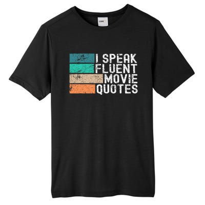 I Speak Fluent Movie Quotes Funny Sarcastic Movies Lovers Tall Fusion ChromaSoft Performance T-Shirt