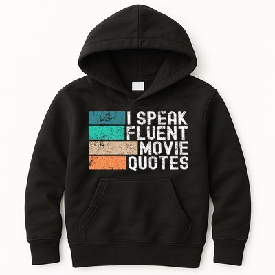 I Speak Fluent Movie Quotes Funny Sarcastic Movies Lovers Kids Hoodie