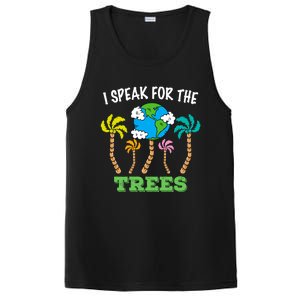 I Speak For Trees Earth Day Save Earth Inspiration Funny Gift PosiCharge Competitor Tank