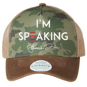 IM Speaking Female Empowerment Phrase Legacy Tie Dye Trucker Hat