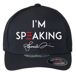 IM Speaking Female Empowerment Phrase Flexfit Unipanel Trucker Cap