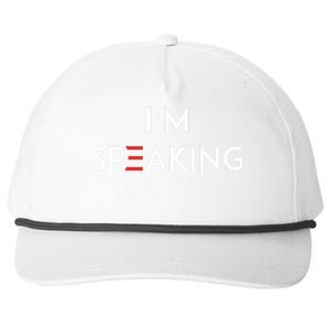 IM Speaking Female Empowerment Phrase Snapback Five-Panel Rope Hat