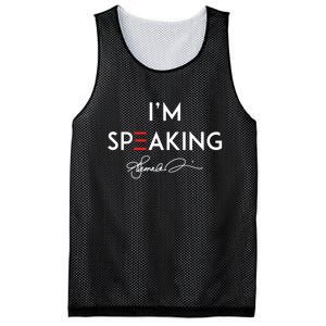 IM Speaking Female Empowerment Phrase Mesh Reversible Basketball Jersey Tank