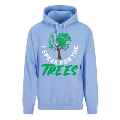 I Speak For The Trees Earth Day Love Cool Gift Unisex Surf Hoodie