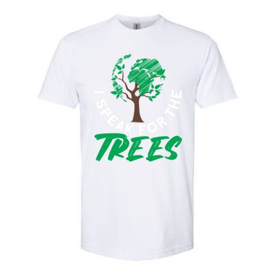 I Speak For The Trees Earth Day Love Cool Gift Softstyle CVC T-Shirt