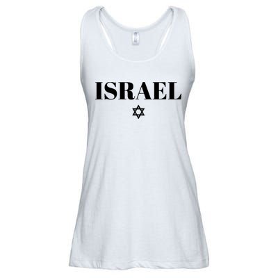 Israel Star Flag Blue Israel Ladies Essential Flowy Tank