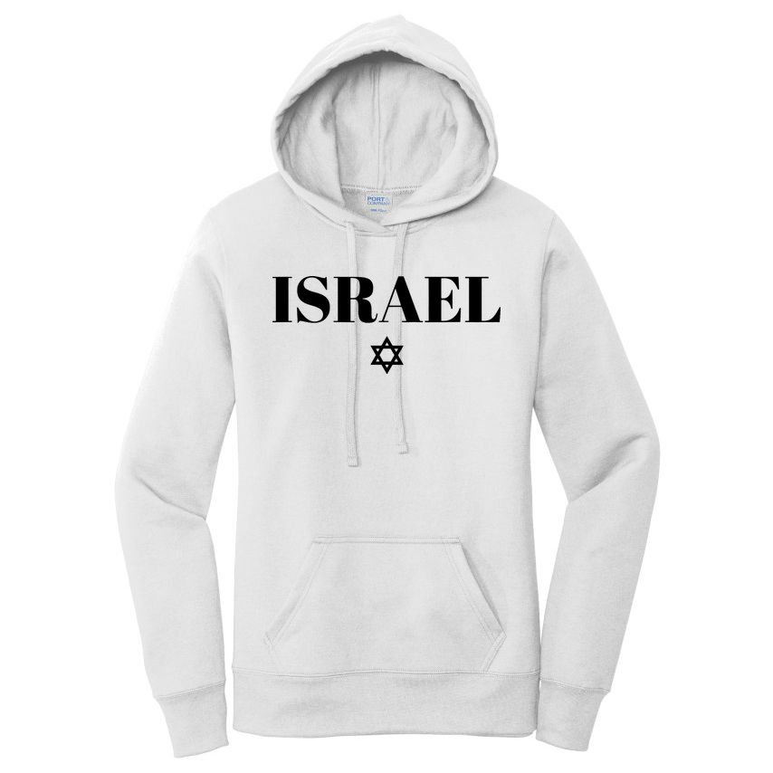 Israel Star Flag Blue Israel Women's Pullover Hoodie