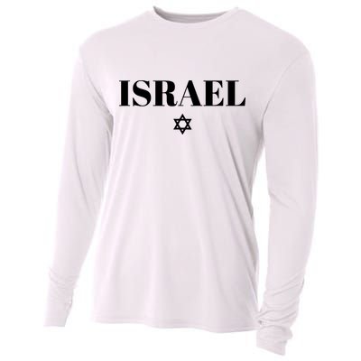 Israel Star Flag Blue Israel Cooling Performance Long Sleeve Crew