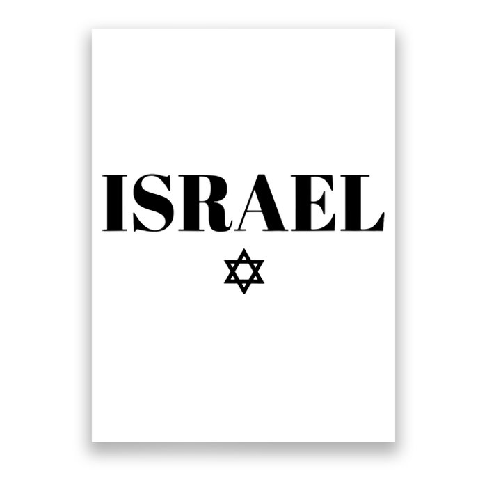 Israel Star Flag Blue Israel Poster