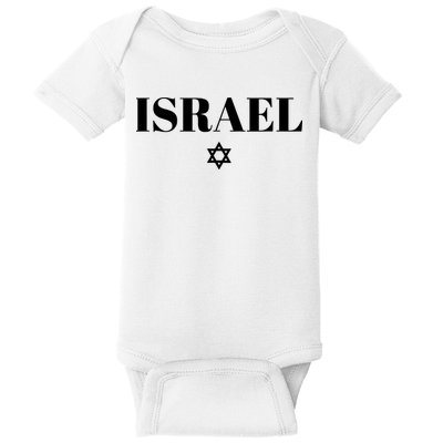 Israel Star Flag Blue Israel Baby Bodysuit