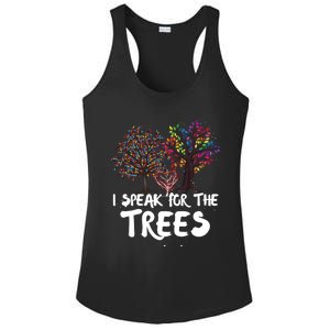 I Speak For The Trees Earth Day Planet Save The Earth Hippie Gift Ladies PosiCharge Competitor Racerback Tank