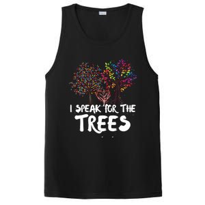 I Speak For The Trees Earth Day Planet Save The Earth Hippie Gift PosiCharge Competitor Tank