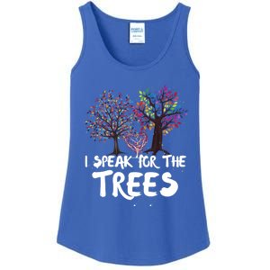 I Speak For The Trees Earth Day Planet Save The Earth Hippie Gift Ladies Essential Tank