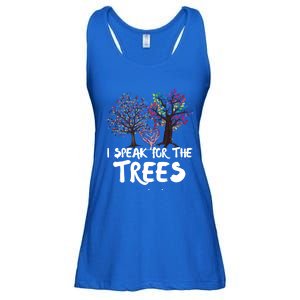 I Speak For The Trees Earth Day Planet Save The Earth Hippie Gift Ladies Essential Flowy Tank