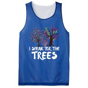 I Speak For The Trees Earth Day Planet Save The Earth Hippie Gift Mesh Reversible Basketball Jersey Tank