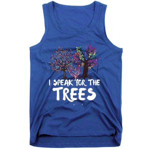 I Speak For The Trees Earth Day Planet Save The Earth Hippie Gift Tank Top