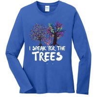 I Speak For The Trees Earth Day Planet Save The Earth Hippie Gift Ladies Long Sleeve Shirt