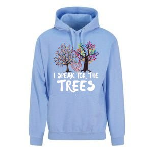 I Speak For The Trees Earth Day Planet Save The Earth Hippie Gift Unisex Surf Hoodie