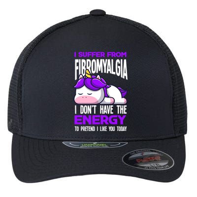 I Suffer From Fibromyalgia Funny Fibromyalgia Warrior Cool Gift Flexfit Unipanel Trucker Cap