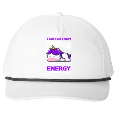 I Suffer From Fibromyalgia Funny Fibromyalgia Warrior Cool Gift Snapback Five-Panel Rope Hat