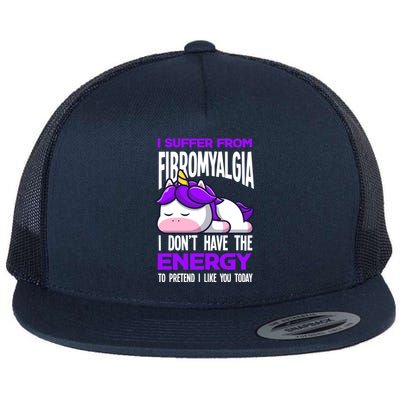 I Suffer From Fibromyalgia Funny Fibromyalgia Warrior Cool Gift Flat Bill Trucker Hat