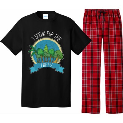 I Speak For The Trees Protect Environt Earth Day Gift Pajama Set