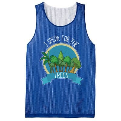 I Speak For The Trees Protect Environt Earth Day Gift Mesh Reversible Basketball Jersey Tank