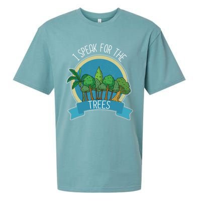 I Speak For The Trees Protect Environt Earth Day Gift Sueded Cloud Jersey T-Shirt