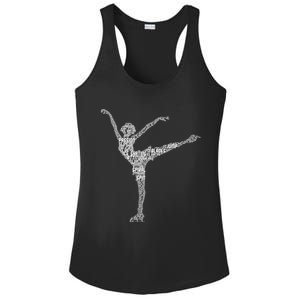 Ice Skating Figure Skater Wo Girls Premium Ladies PosiCharge Competitor Racerback Tank