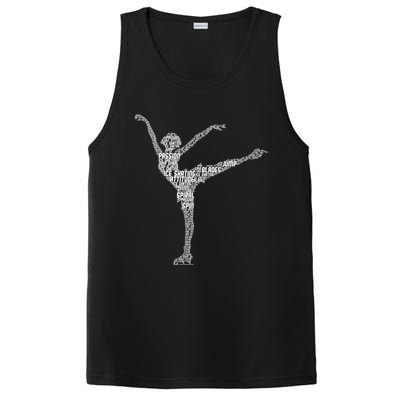 Ice Skating Figure Skater Wo Girls Premium PosiCharge Competitor Tank