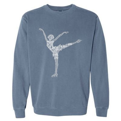 Ice Skating Figure Skater Wo Girls Premium Garment-Dyed Sweatshirt