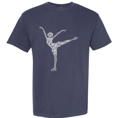 Ice Skating Figure Skater Wo Girls Premium Garment-Dyed Heavyweight T-Shirt