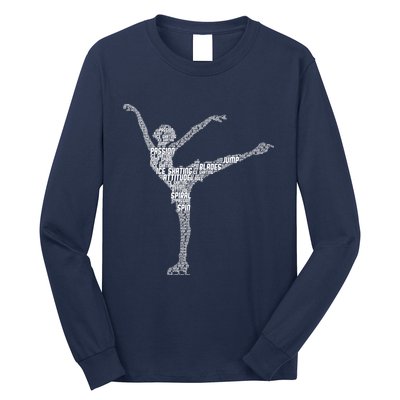 Ice Skating Figure Skater Wo Girls Premium Long Sleeve Shirt