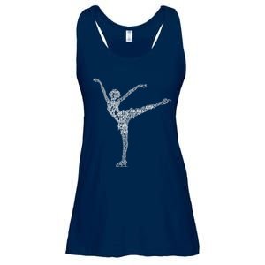 Ice Skating Figure Skater Wo Girls Premium Ladies Essential Flowy Tank