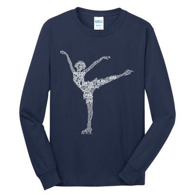 Ice Skating Figure Skater Wo Girls Premium Tall Long Sleeve T-Shirt