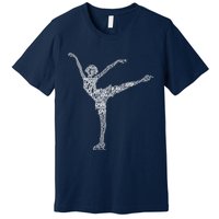 Ice Skating Figure Skater Wo Girls Premium Premium T-Shirt