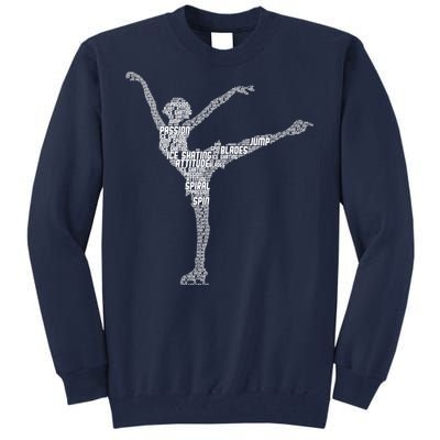 Ice Skating Figure Skater Wo Girls Premium Tall Sweatshirt