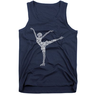 Ice Skating Figure Skater Wo Girls Premium Tank Top