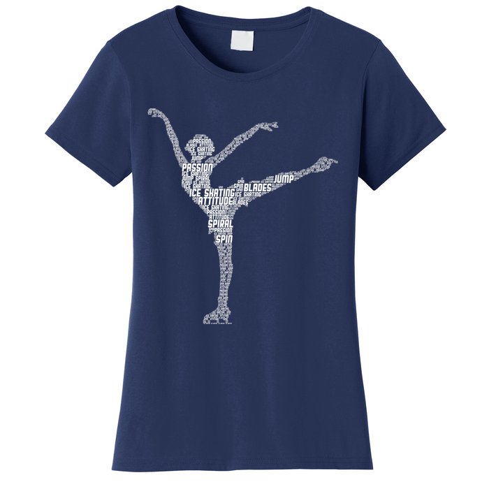 Ice Skating Figure Skater Wo Girls Premium Women's T-Shirt