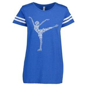 Ice Skating Figure Skater Wo Girls Premium Enza Ladies Jersey Football T-Shirt