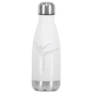 Ice Skating Figure Skater Wo Girls Premium Stainless Steel Insulated Water Bottle