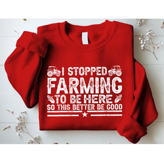 I Stopped Farming To Be Here This Better Be Good Sweatshirt