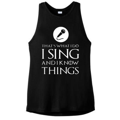 I Sing Funny Singer Singing T Gift Ladies PosiCharge Tri-Blend Wicking Tank